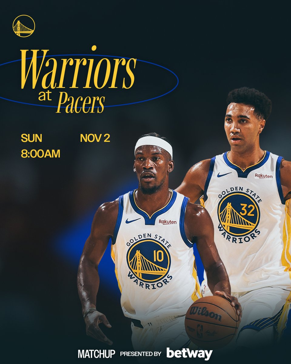 NBAゴールデンステート・ウォリアーズ 明日の試合予告🔔】 🏀 ウォリアーズ vs ペイサーズ 🕖 日本時間 8