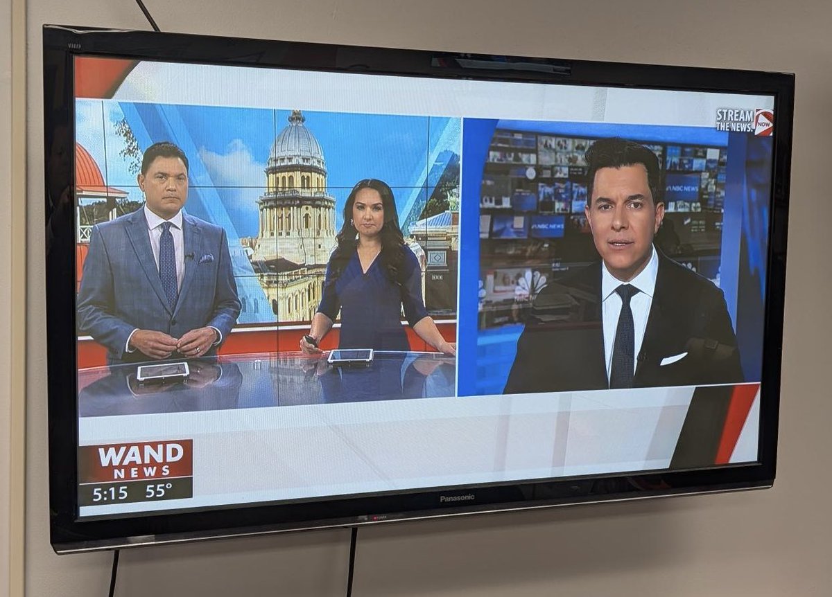 WAND TV - NBC Nightly News anchor Tom Llamas live on our local news Wednesday evening.