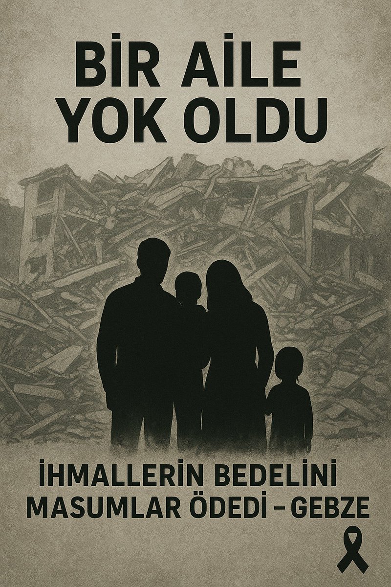 “Enkaz altından ses gelmiyor, çünkü yıllardır kimse duymuyordu.”
#Unutmayacağız #Gebze