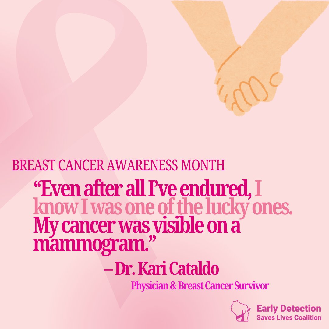 DetectEarlyWI's tweet image. Dr. Kari Cataldo's cancer was detected with a mammogram and just in time. However, her sister Kelly had dense breasts and was only diagnosed through an MRI.

Support Gail's Law today: earlydetectionwi.com