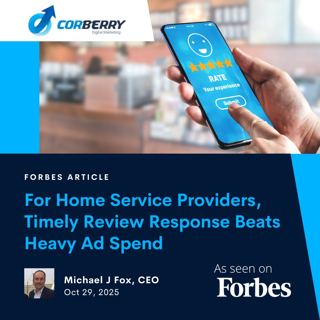 CorberryDigital's tweet photo. Home service pros: You don’t need bigger ad budgets to win. 🛠️
Respond to reviews fast. It builds trust, boosts conversions &amp; protects reputations. Reviews are your marketing. Treat them like it. 💡https://t.co/gysXliuI14 📷
#hvac #plumbing #reputationmanagement #googlereviews https://t.co/5ks4Maxq3L