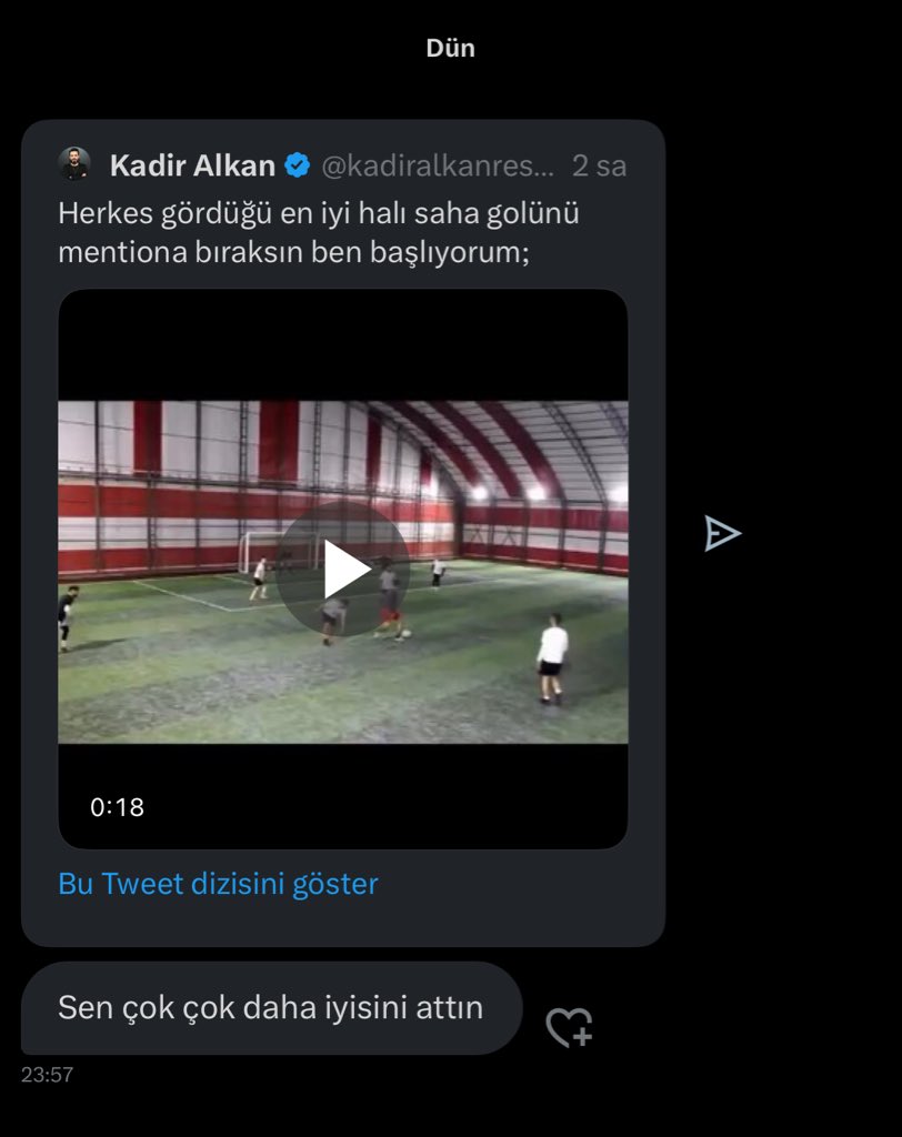 Şunun verdiği hazı size anlatamam arkadaşlar keşke dünyanın en fakir halısahasında oynamasaydık da size videosunu gösterebilsem bu arada o rövaşatayı atalı 9 yıl falan oldu hala konuşulur