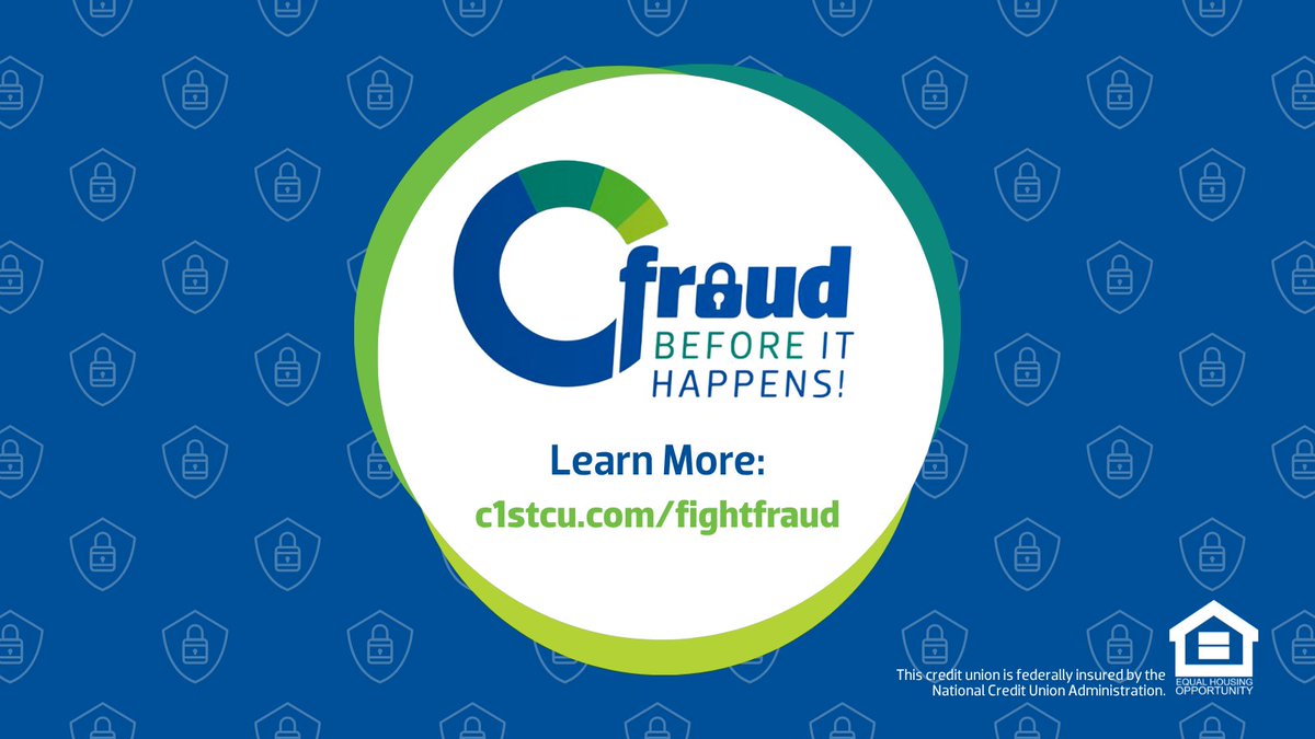 Community1stCU's tweet image. As Cybersecurity Awareness Month comes to a close, C1st reminds you that protecting your personal information is a year-round priority. Stay cyber smart and keep your data safe. 🔐 
C1st Fraud Before It Happens!
Get tips: c1stcu.com/fightfraud
#FraudPrevention