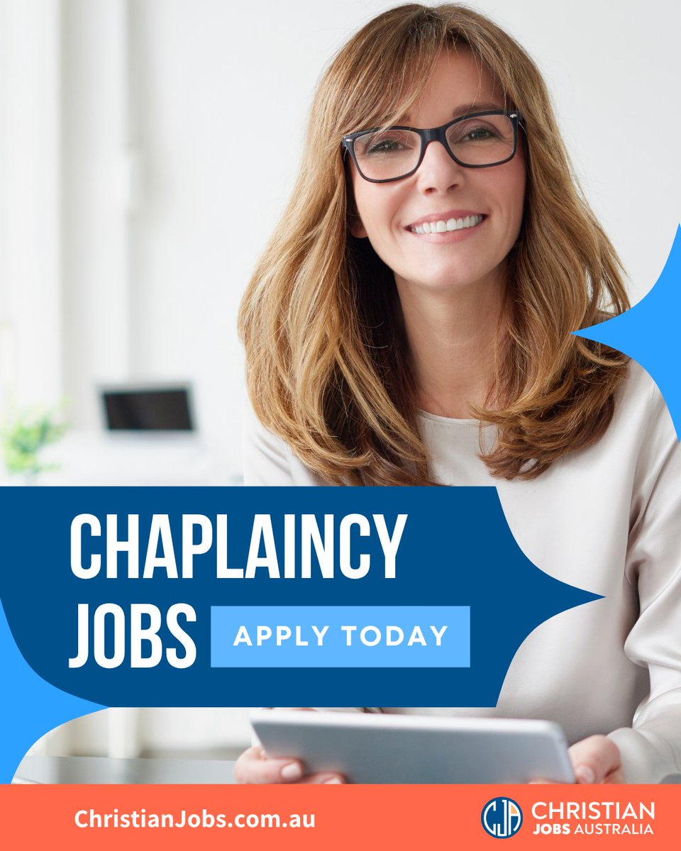 Step into a purpose-filled role as a Chaplain or Pastoral Care Worker. 

Apply today at 
christianjobs.com.au/jobs/search/ch… 

#ChaplaincyJobs #ChristianJobsAustralia
