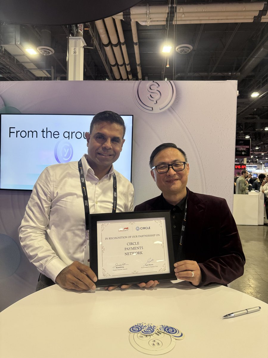raymondqu's tweet photo. The annual M2020 Vegas convention has successfully concluded. This year's hot topics were stablecoin payments and AI agent payments, offering a glimpse into industry trends for the coming year. 🎉🎉 https://t.co/2cXus3aRzs