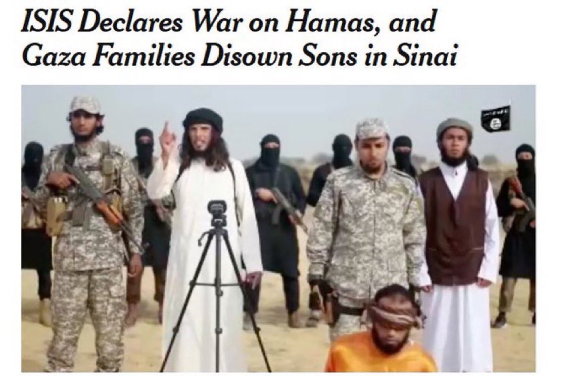 A reminder that ISIS hates Hamas and declared war on them because they stand with lsraeI (as admitted by the ex-head of Mossad). 

Never forget who created lSlS 🇮🇱