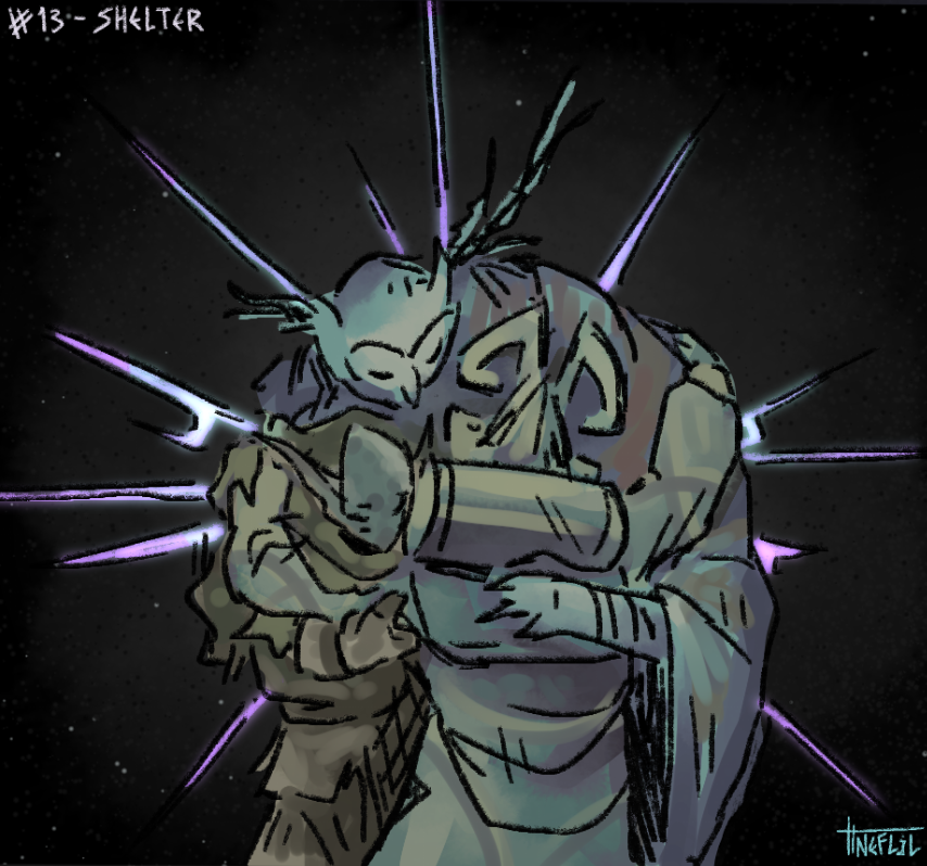 Neflill's tweet image. OWtober day 13 - Shelter
#outerwilds
Hosted over on Tumblr