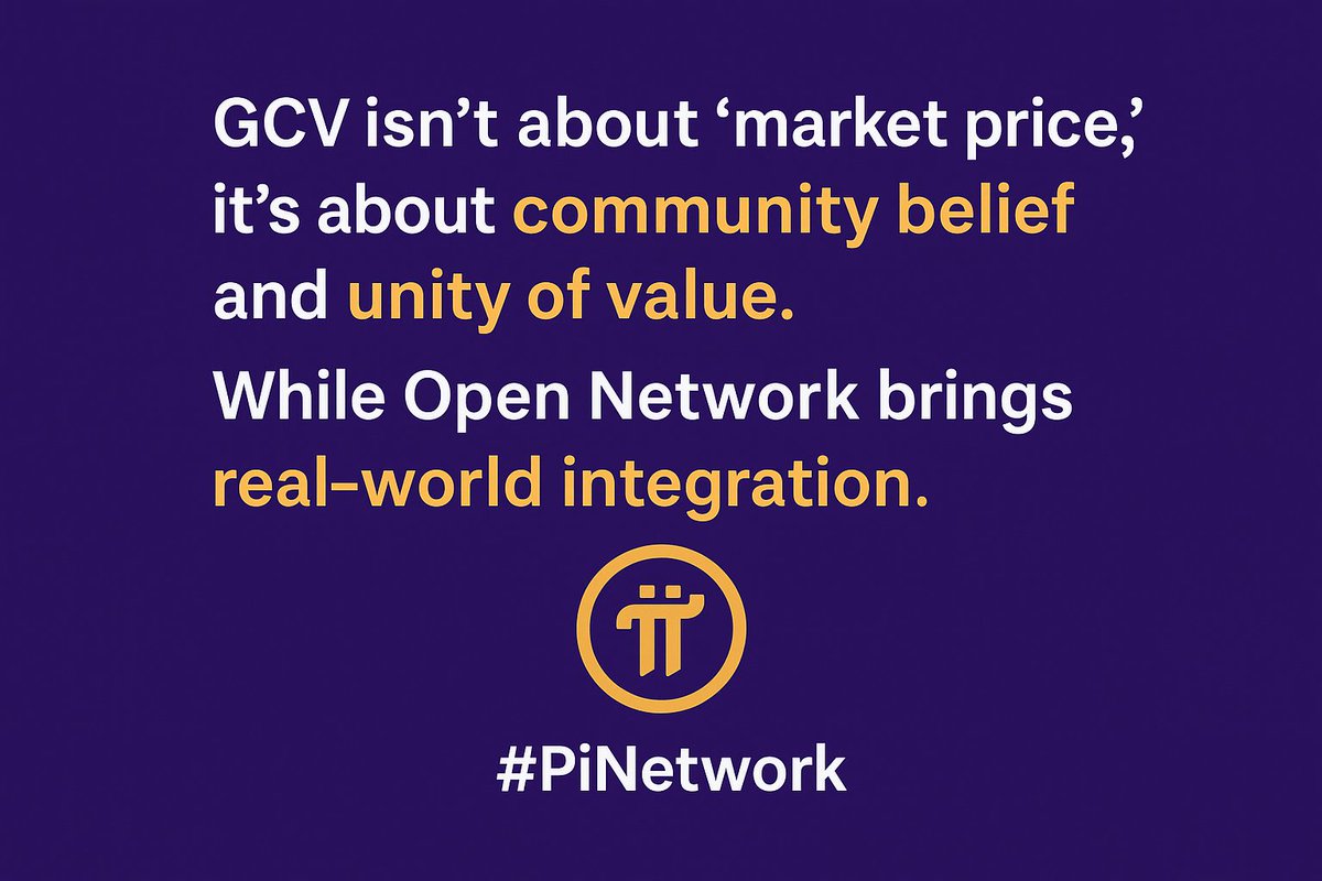 center4pi's tweet photo. @fen_leng @PiCoreTeam Everyone has their own way of supporting the vision of Pi 🌍.
GCV isn’t about “market price”, it’s about community belief and unity of value — while Open Network brings real-world integration. 
Let’s focus on building together instead of fighting over perspectives. 💪 #PiNetwork https://t.co/wFRIAR2OPm
