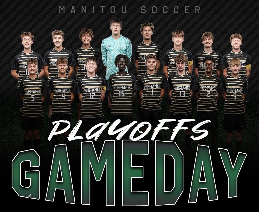 ManitouMustangs's tweet image. Good luck to our Boys Soccer team tonight as they face off with Timnath in their first round of playoffs!