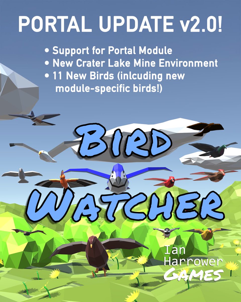 Multimorphic's tweet image. Good news, pinball ornithologists! 🦜🐦‍⬛ Ian Harrower Games has just released Bird Watcher version 2.0, with tons of new features!

Current Bird Watcher owners can download this update for free, or get the game for your P3 today at: multimorphic.com/store/p3-game-…

#Pinball