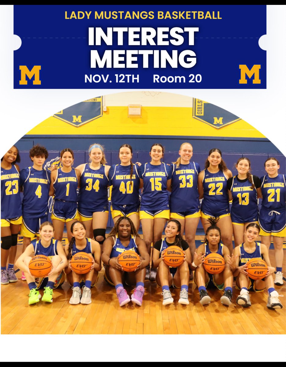 Interest meeting! 💙🏀💛
