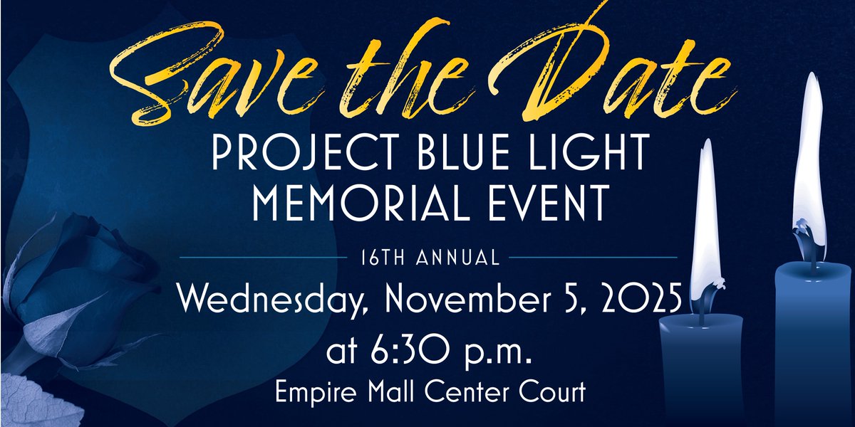 siouxfallspd's tweet image. Honoring South Dakota’s fallen officers.
Join us for the Project Blue Light Memorial Event to remember their sacrifice.
