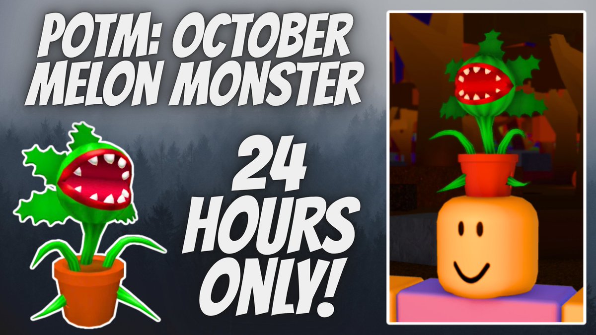 You have planted a melon seed but it seems to have sprouted into something else! The next plant of the month is available now! 🍈🍉 Available for 24 hours only.  #Roblox #RobloxDev

Link: roblox.com/catalog/849300…