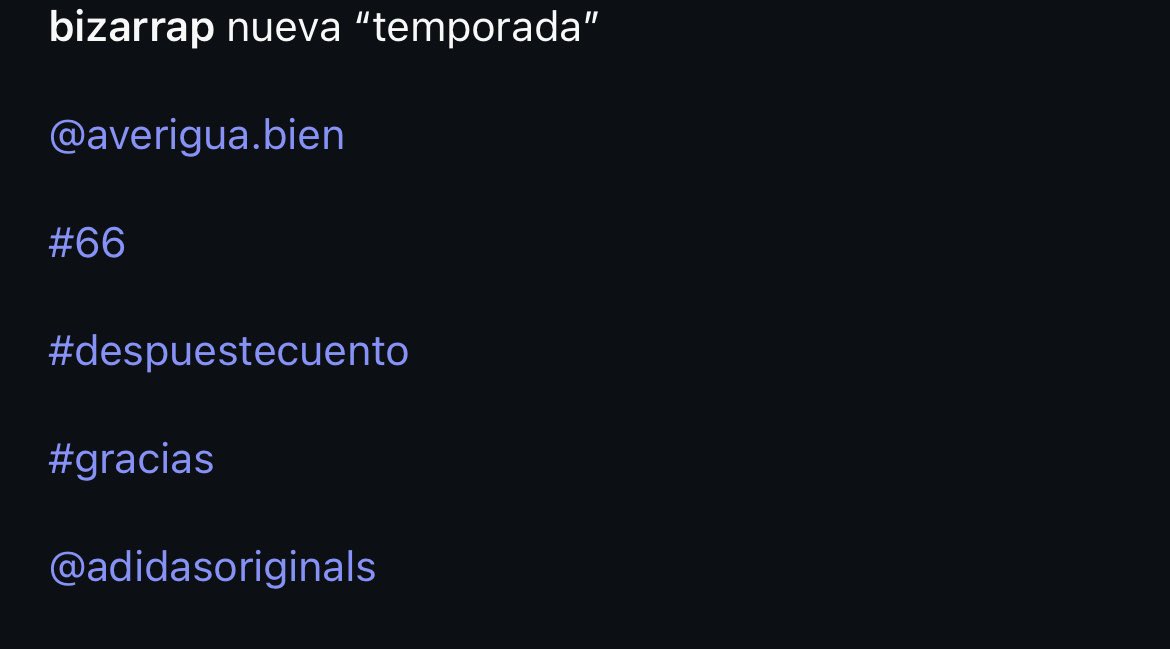 latoliento's tweet photo. ABRO HILO🧵 DE LO QUE CREO QUE VA A HACER BIZARRAP ESTE AÑO 👇

Empezamos con que hizo hoy una publicación en Instagram, donde etiquetó a una cuenta llamada “averigua bien” y puso 3 hashtags distintos.
¿Qué oculta esa cuenta que etiquetó?
+ https://t.co/gx0XO0p9nV