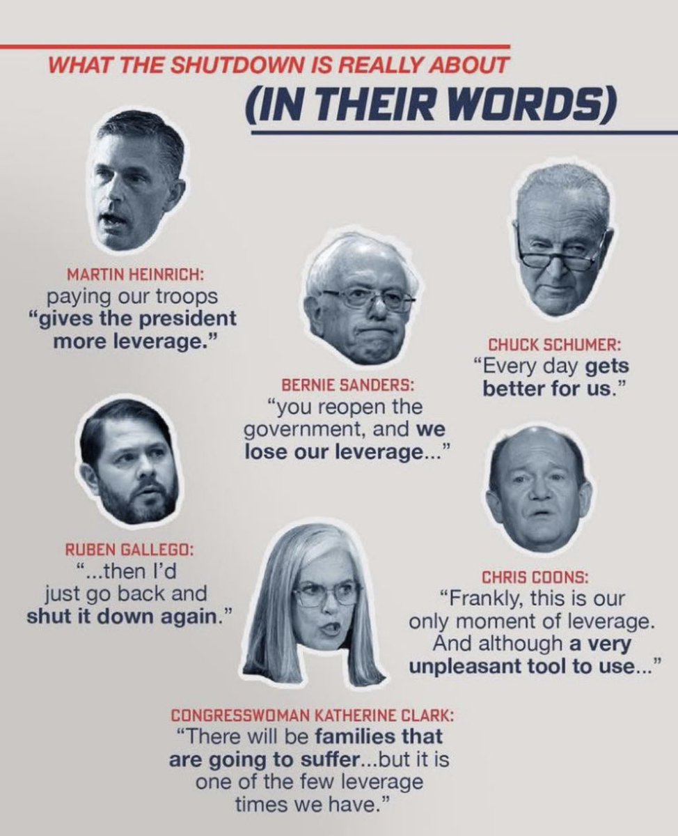 <a href="/SenSchumer/">Chuck Schumer</a> Democrats could fund SNAP tonight if they wanted to.

Pass the clean CR and reopen the government!