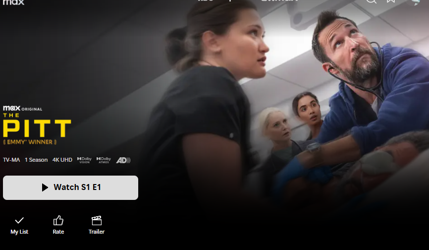 starting The Pitt today. Been a while since ive watched a medical drama, wish me and my anxiety luck