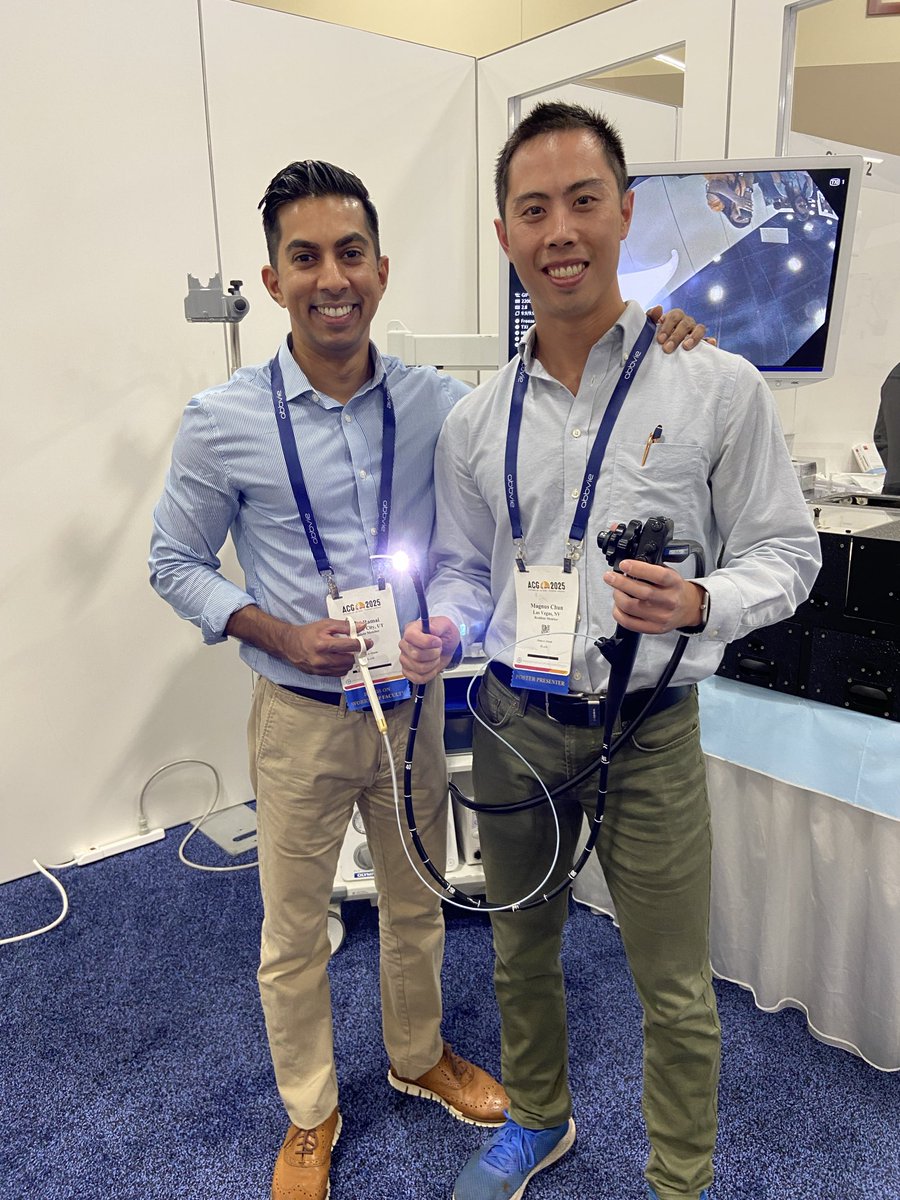 ChunMagnus's tweet image. That’s a wrap for #ACG2025 - what an incredible experience learning, connecting, and being inspired by so many in the GI community! Thank you to my mentor @DarylRamai for some great tips on endoscopy techniques! Excited for what’s ahead as I look forward to the #Match2025! 💩🩺