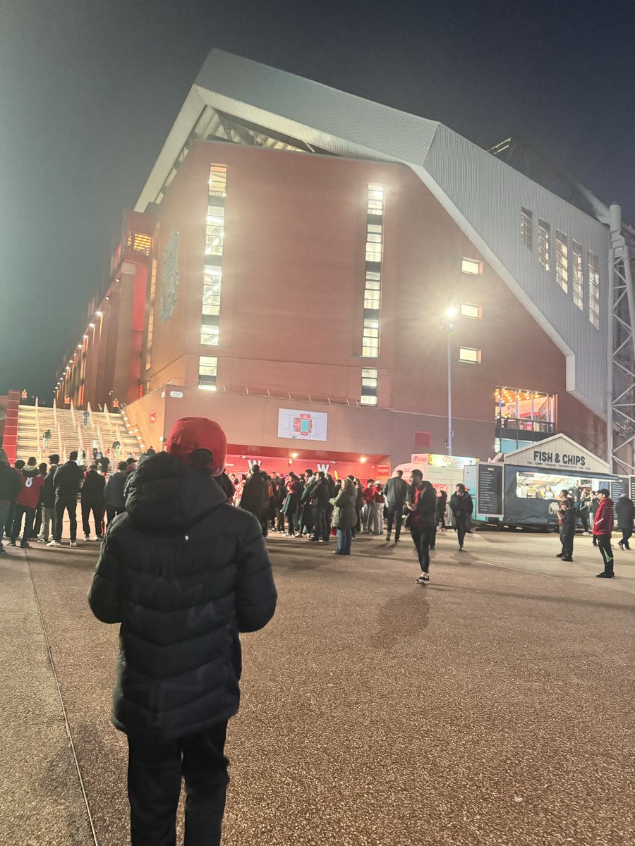 katyxeve's tweet photo. My boy had a ball at his first ever competitive game🥰, the score however🫣.. but he loved the vibes, &amp; getting to be in the Kop🥺❤️ https://t.co/GGHZySD3Js
