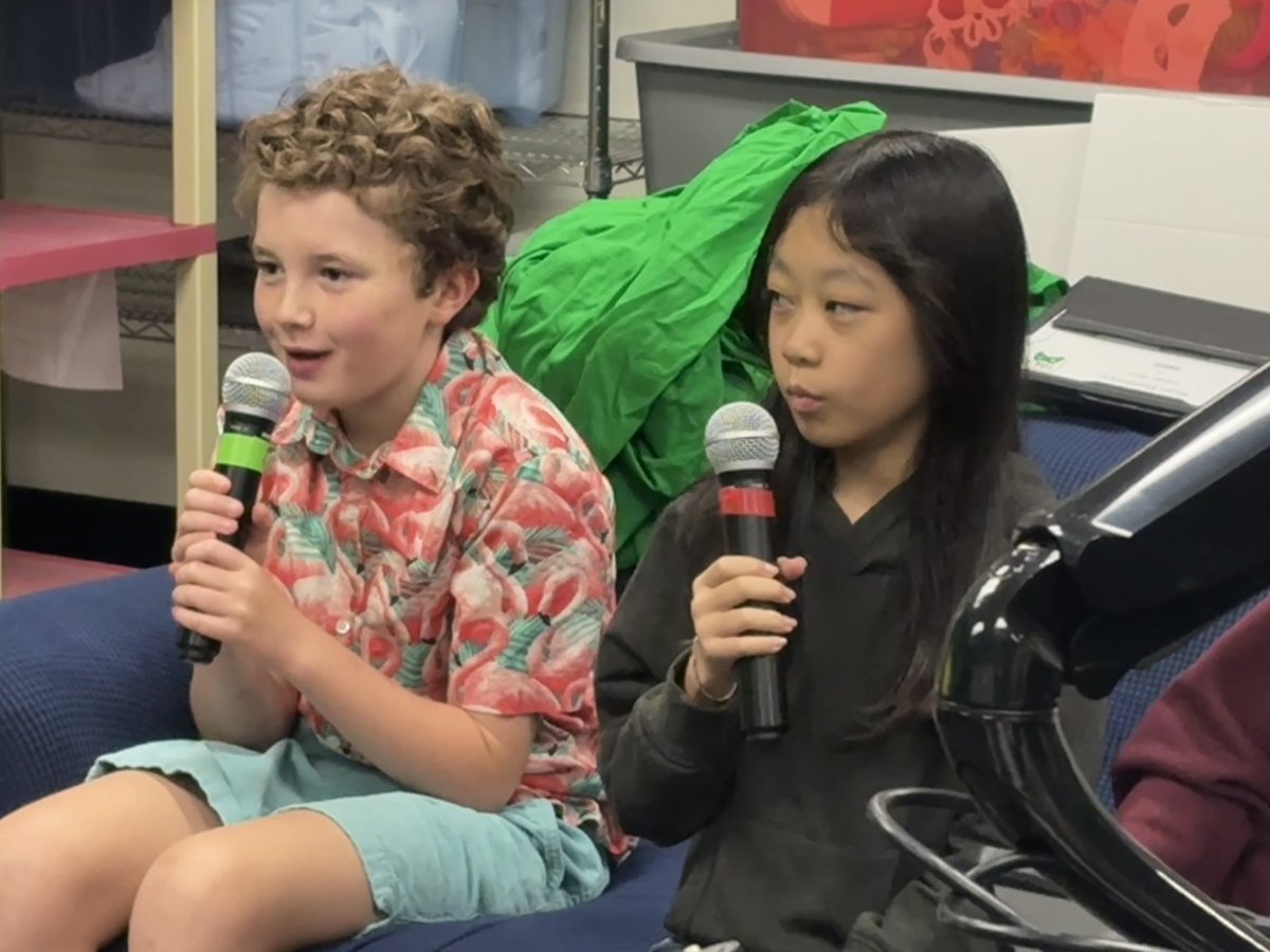 WallarooLibrary's tweet image. It was Wacky Wednesday for Red Ribbon Week.  The Wyatt News Network got in on the fun with some “guest” anchors!  Of course our regular anchors had to lend a hand off camera! @PISDlibraries