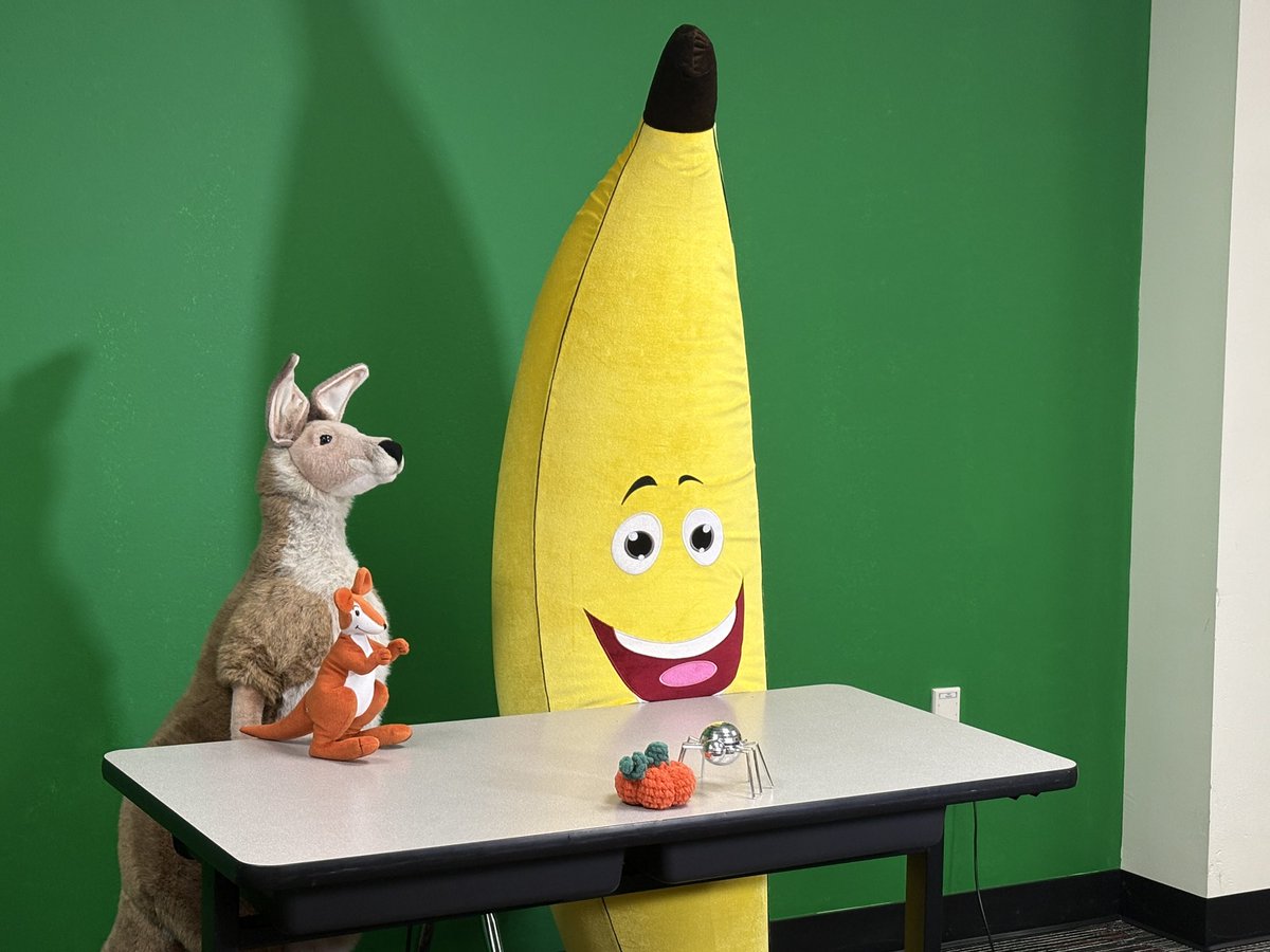 WallarooLibrary's tweet image. It was Wacky Wednesday for Red Ribbon Week.  The Wyatt News Network got in on the fun with some “guest” anchors!  Of course our regular anchors had to lend a hand off camera! @PISDlibraries