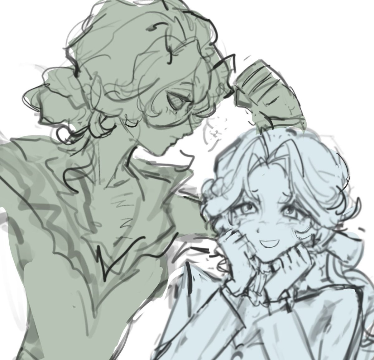 posting this wip bc idk how anyone can draw AND keep up with school 🤧🤧 #alimelly