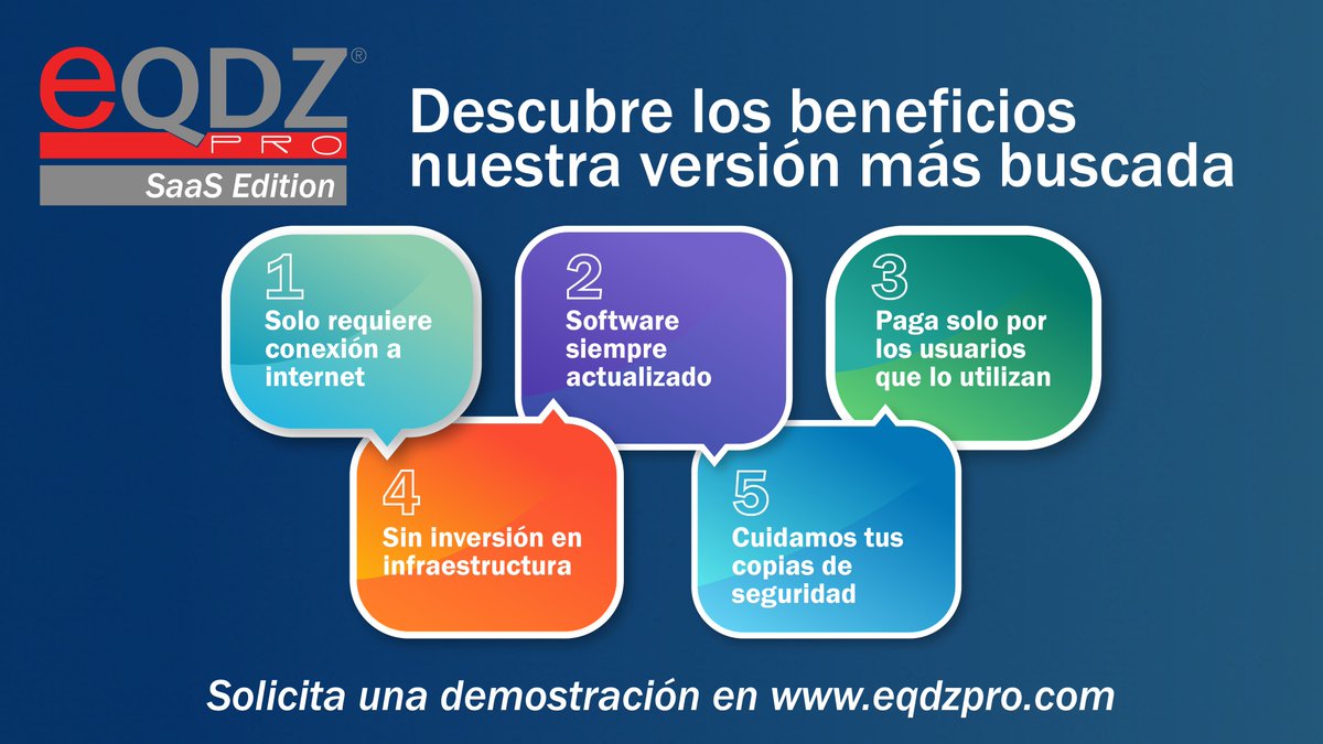 📢 eQDZ®PRO SaaS Edition te ofrece todo lo que necesitas para gestionar tu Sistema de Gestión 🚀
 
✔ Todos los módulos incluidos
✔ Soporte técnico y funcional
✔ Capacitaciones mensuales
 
👩‍💻 Solicita una demo y descubre sus beneficios: 👉   bit.ly/3FqZwNf