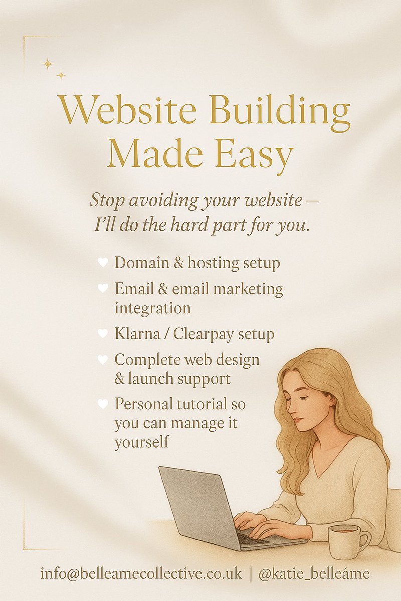 katie_belleame's tweet photo. Thinking of moving from Etsy to your own website? ✨

It’s time to step into your space, where you make the rules, keep more of your profits, and have full control over your brand.

💻 From £299 | Payment plans available

#SmallBiz #EtsySeller #WomenInBusiness https://t.co/5ZrqTdv3r7