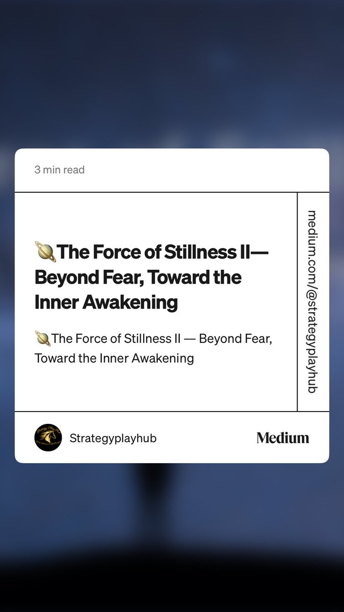 Yoshibaa_STHub's tweet image. 💥 What was the true intention behind that destruction?
The power to change the cosmos is not the scale of the blast, but the will that overcomes fear. What is the &quot;Inner Force&quot; demonstrated by Finn?

#StarWars #StillnessOfTheForce #PowerOfIntention medium.com/@strategyplayh…