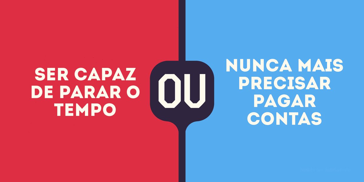 O que você prefere? tweet media