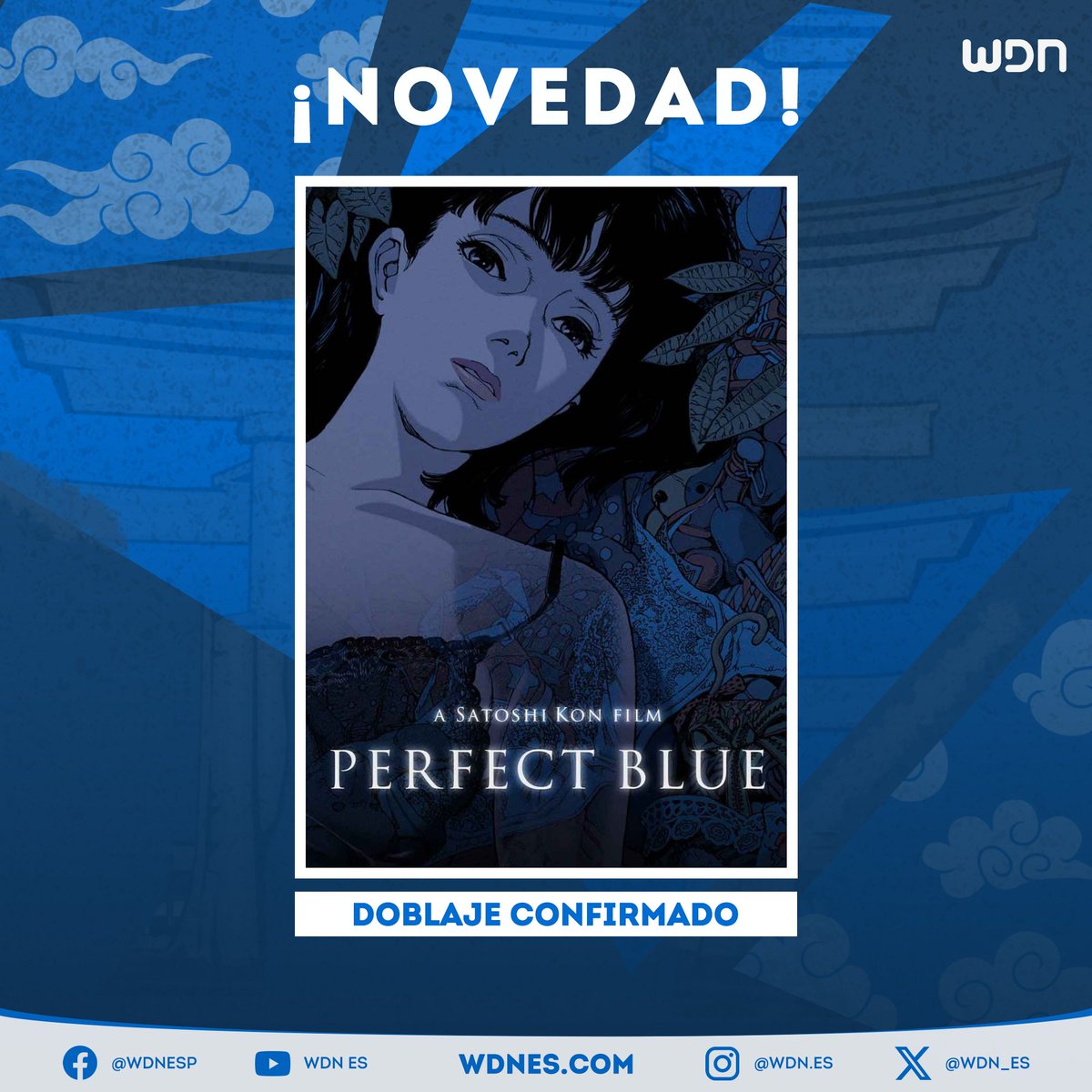 wdn_es's tweet image. 🎙️ | Doblaje
La película &quot;Perfect Blue&quot; contará con un doblaje realizado en Paraguay. #Anime #Doblaje #PerfectBlue