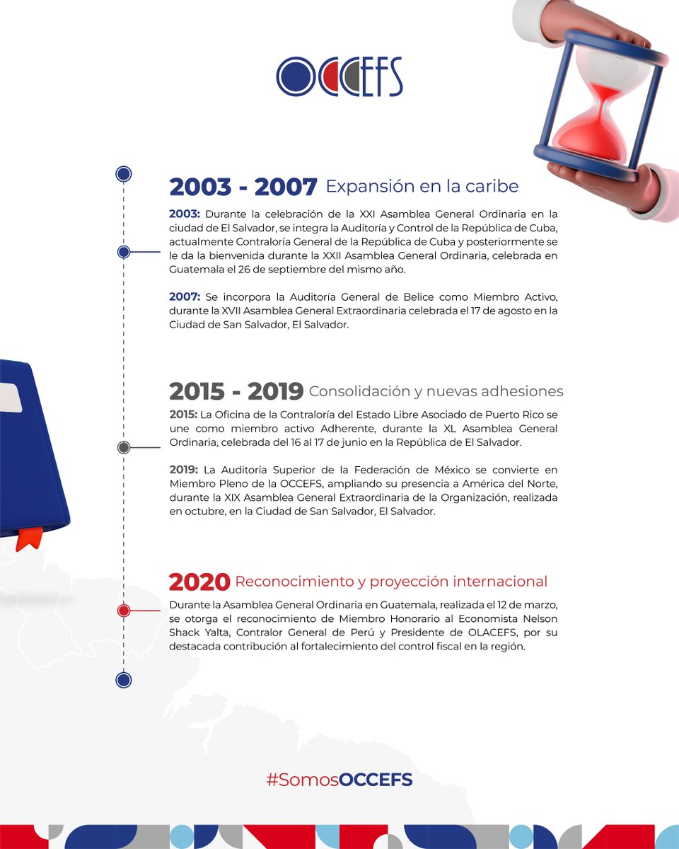 occefs's tweet image. La #OCCEFS nació para unir a las Entidades
Fiscalizadoras Superiores de Centroamérica, México y el Caribe, promoviendo transparencia y cooperación regional.