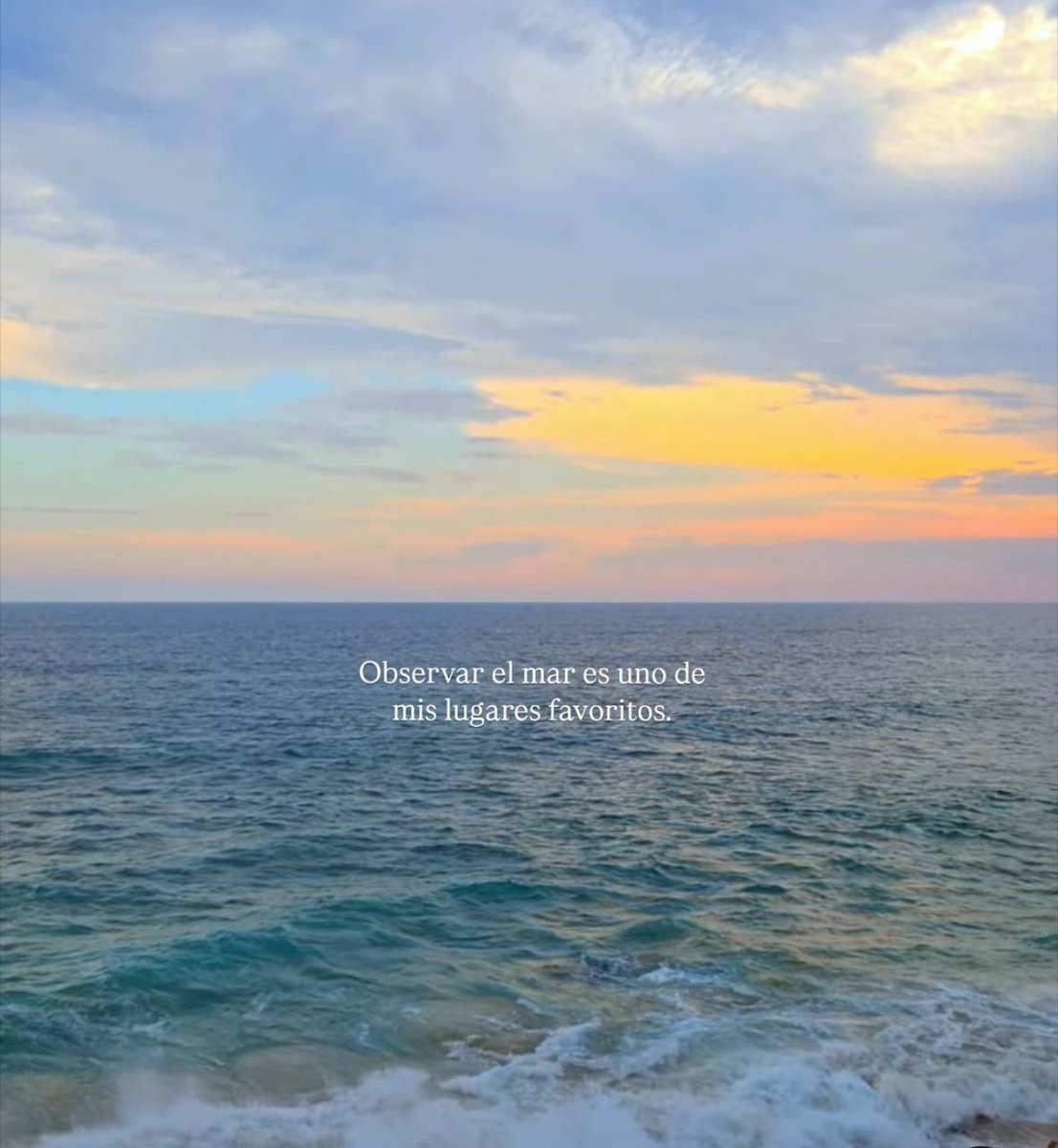 Escuchar el romper de las olas.
El soplido del viento.
La brisa erizando mi cuerpo y despejando mi mente.