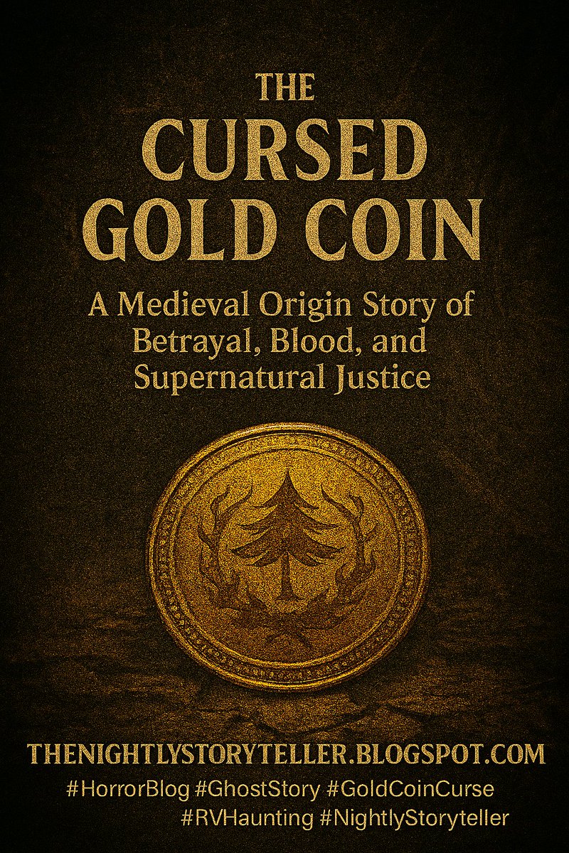 NightlyStorytel's tweet image. A peasant&apos;s blood. A tyrant&apos;s throne. A curse born in thunder.  
When Elric died for refusing to starve his family, his coin became justice itself.  
 Some objects remember. Some objects revenge.  
Read the origin:thenightlystoryteller.blogspot.com/2025/10/cursed…
#CursedCoin #GoldCoinCurse #HorrorBlog