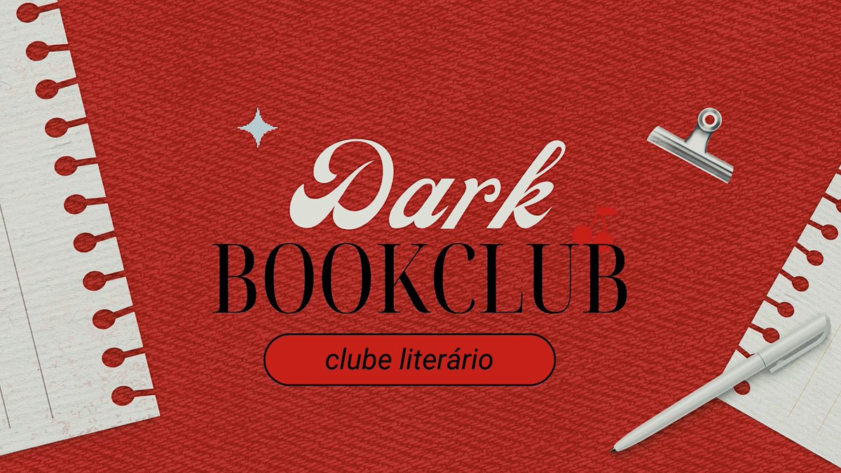 — Bem-vindos ao nosso clube literário voltado a Dark Romance. 
Caso tenha interesse, para entrar é só colocar in + @ neste tweet.