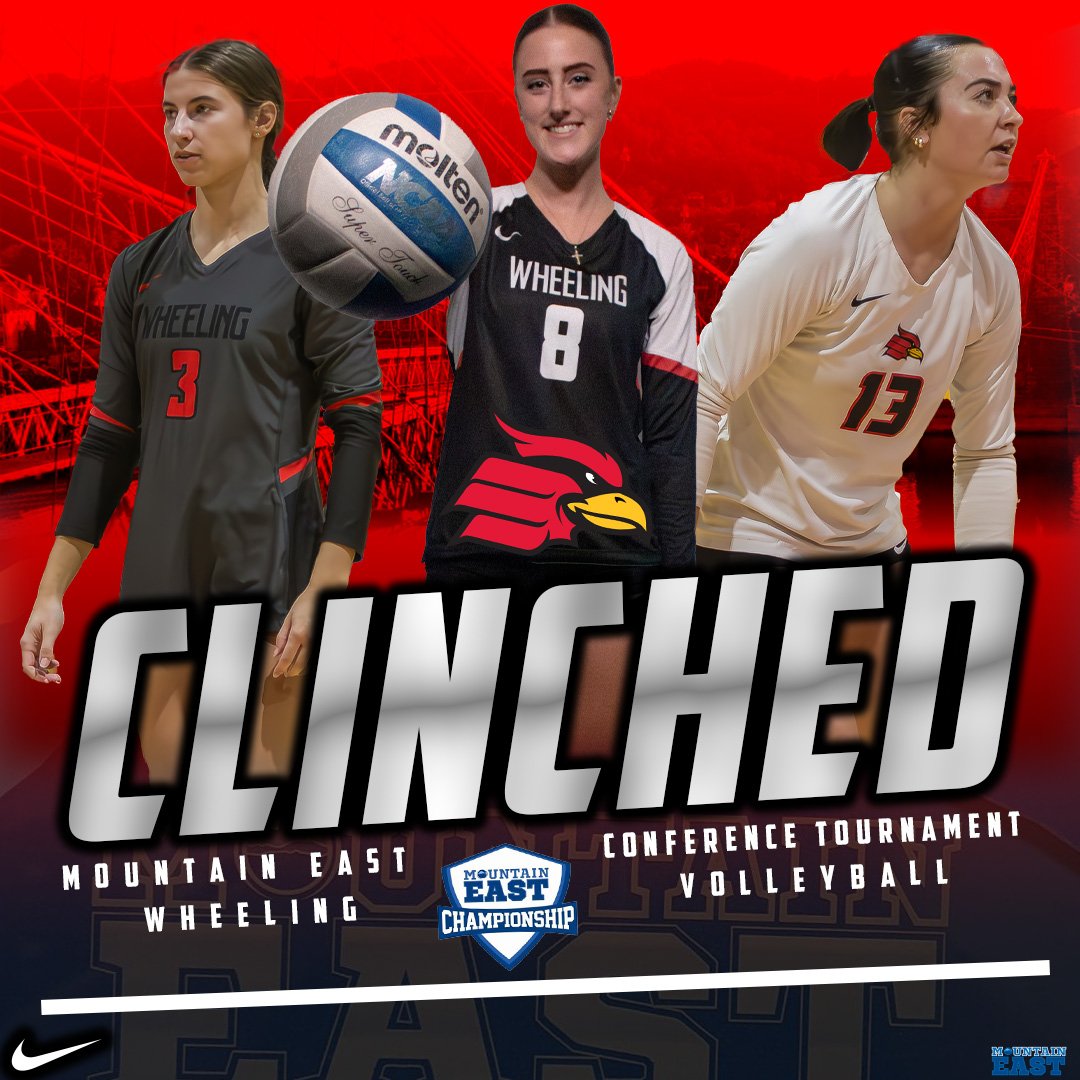 Wheeling is headed to the 2025 MEC Volleyball Tournament 🏐🏐🏐

With Point Park's 3-1 loss to Point Park last night, @Wheelingvb has clinched their postseason berth to the 2025 MEC Volleyball Championships #GoCards