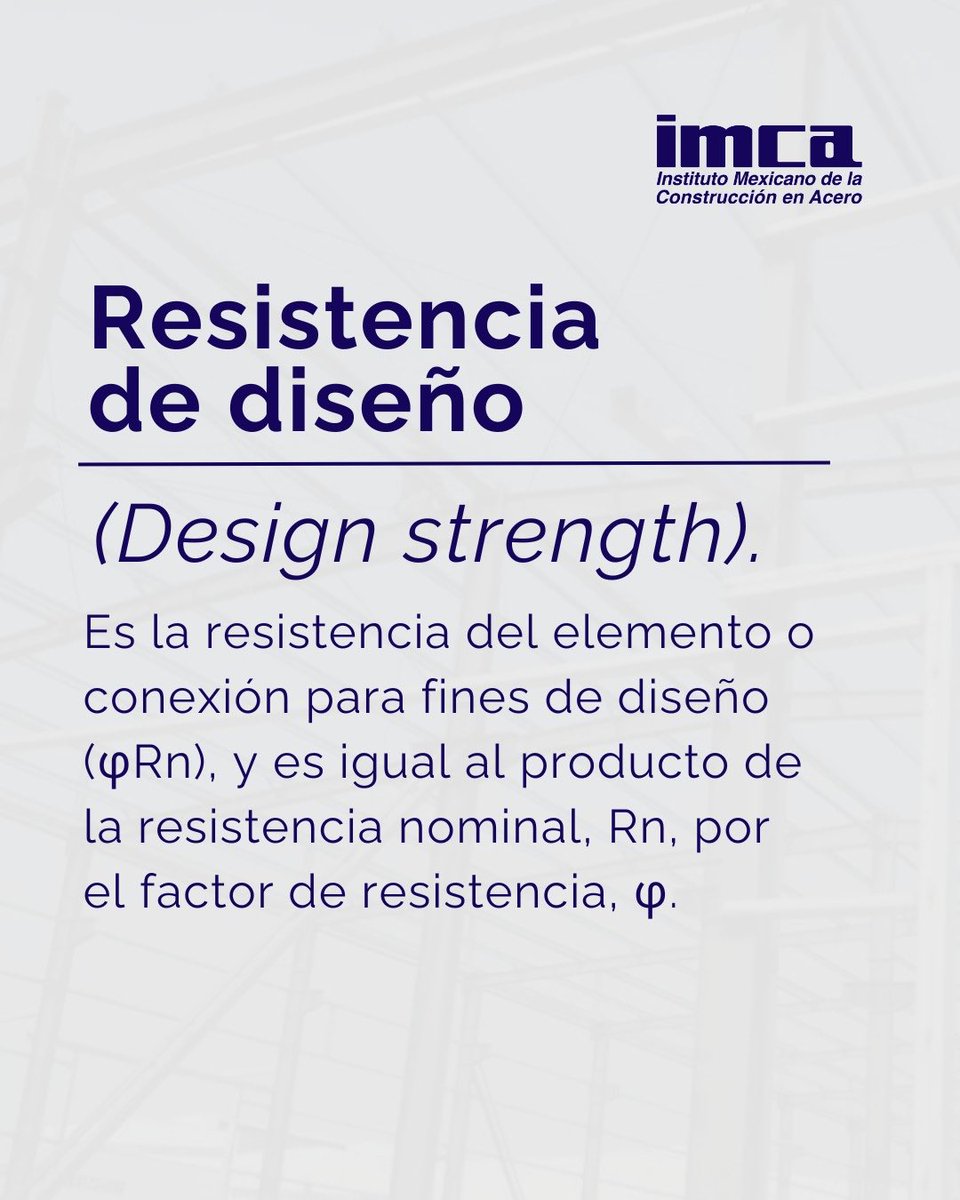 Comprender los conceptos detrás del acero es construir con precisión. 

En el Manual de Construcción en Acero del IMCA encontrarás un glosario técnico con definiciones esenciales como éstas.

Adquiérelo en 👉 imca.org.mx
#GlosarioIMCA #IMCA