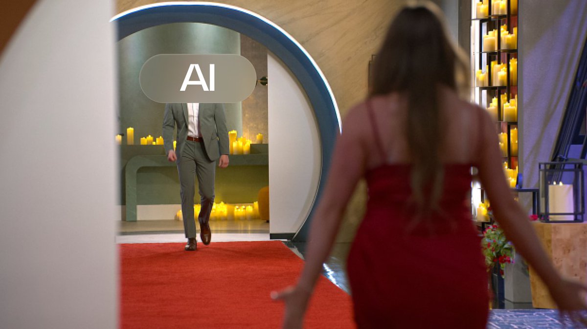 ThisIsJoules's tweet photo. Next season of #LoveIsBlind they should see how many people fall in love with an AI persona. Who do I have to call to make this happen? https://t.co/KLcvdX430a