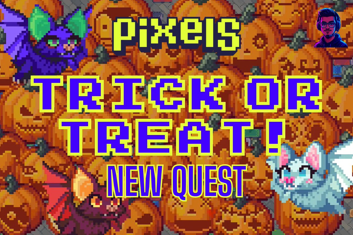 shadowfraggon's tweet photo. 🎃 TRICK OR TREAT?! 👻

🔎 New Quest live now in @pixels_online

OMG!! 😱 The residents of Terra Villa have gone full spooky mode 🧛‍♀️✨ — and they need your help! https://t.co/Km2TEtJ6lI