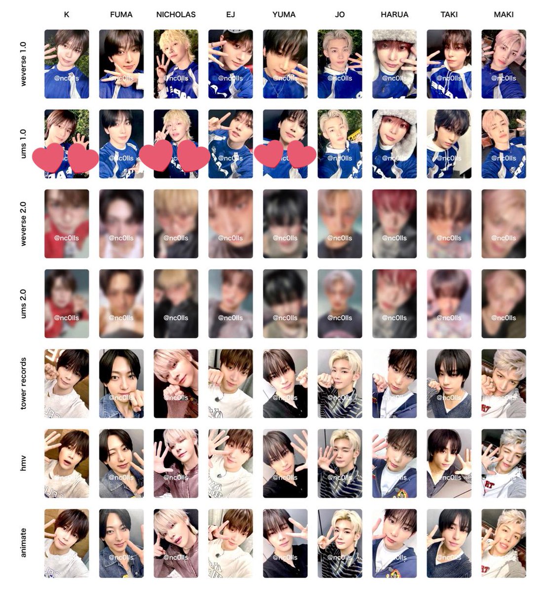 m___yt_'s tweet photo. &amp;TEAM andteam Back to Life ラキドロトレカ weverse ユニバ 交換

【譲】 HARUA、MAKI(Weverse)

【求】 K、NICHOLAS、YUMA(ユニバ)
落書き同士の交換です

11/11お見送り手渡し、郵送も可能です📮
心当たりのある方お気軽にお声がけください🍀.*

#andTEAM交換 
#andTEAM_交換 https://t.co/LdGntSicZd