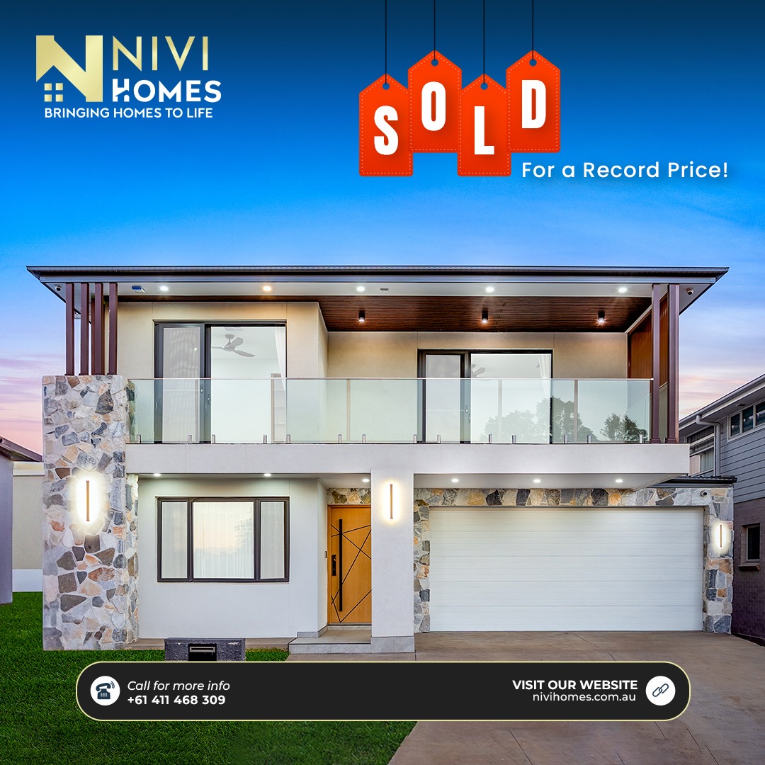 NiviHomes's tweet photo. SOLD for a Record Price! 🏆
A proud moment for Nivi Homes—our very first build has sold for a record price for its land size in the area.
Built with quality craftsmanship, luxury inclusions, and meticulous attention to detail, this home truly speaks for itself. Contact us today. https://t.co/jm8yrBuHq8