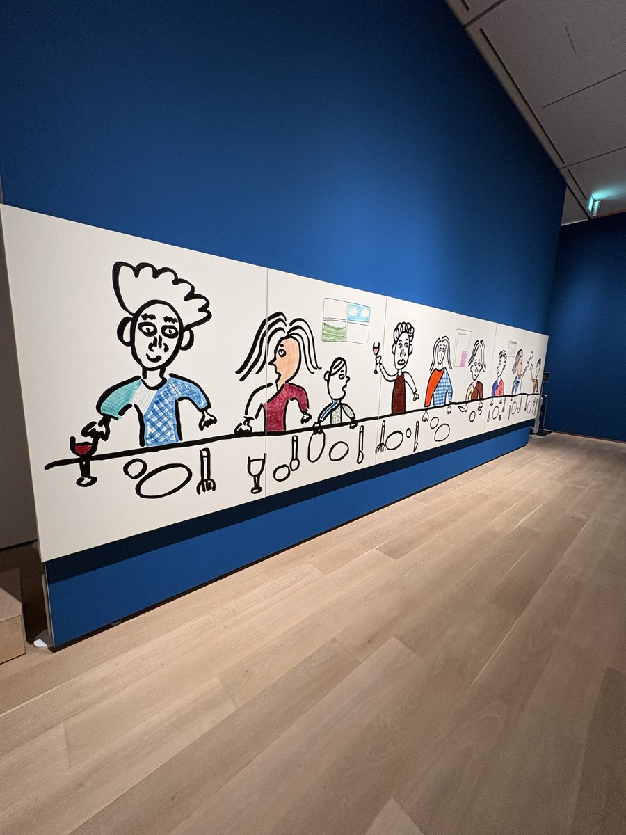 fu3nchu's tweet photo. 僕の地元の大先輩が個展してたので来た。
絵うまい。

#浜田雅功展 
#空を横切る飛行雲 https://t.co/cDUajFBcic