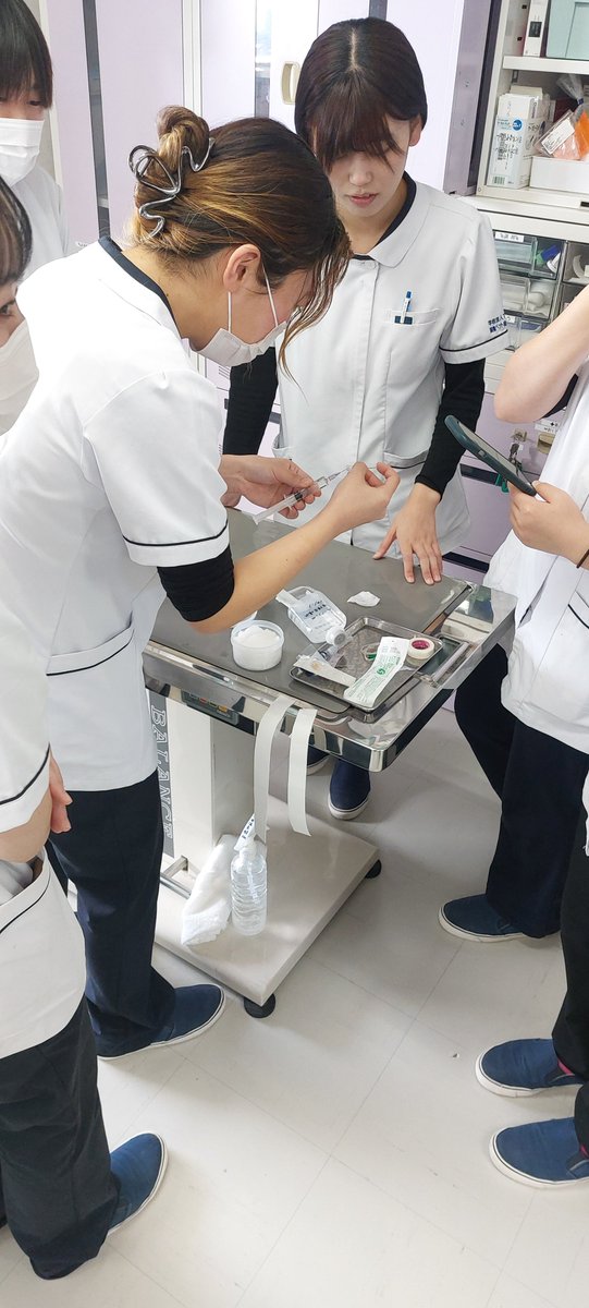 tbcpet's tweet photo. 動物看護師学科2年生のスケーリング実習の様子です！
実際に麻酔をかけて処置を行うため事前に授業で沢山の事を学んで覚えて📝…いざ実践‼ 実習は少人数で行うため全員に役割が与えられています。獣医師の指導のもと無事にスケーリングを行うことができました👏
#tbcpet #tbc #愛玩動物看護師 https://t.co/y8DJE75k1Q
