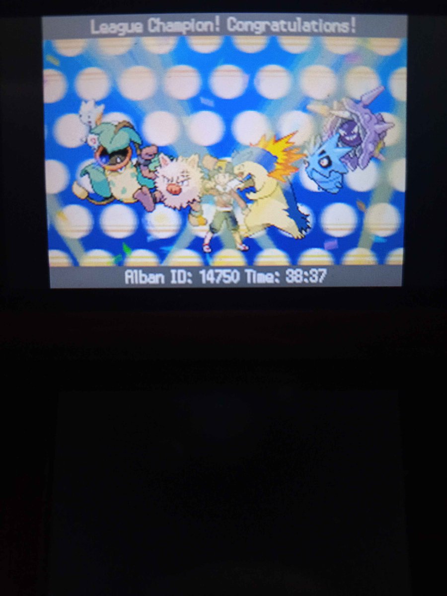 Alban_Quinn's tweet photo. Eeeeeeeeeey! Victory on the Pokemon HG Four Job Fiesta! https://t.co/IVw2EJQMD3
