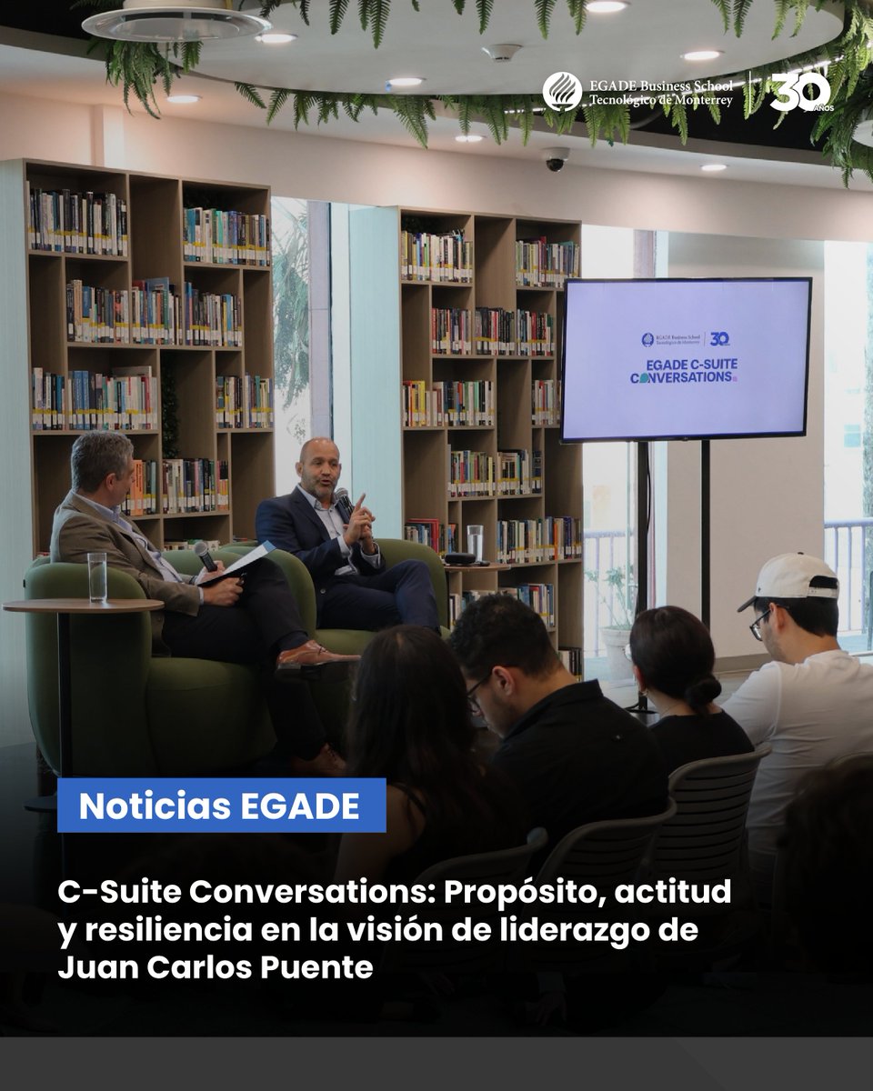 egade's tweet image. 💡 “El liderazgo empieza por servir&quot;.

En #CSuiteConversations, Juan Carlos Puente, presidente de Whirlpool Latinoamérica, compartió su visión sobre propósito, actitud y aprendizaje continuo como ejes del liderazgo en acción. 

🔗 Lee más: spr.ly/60117E2YH