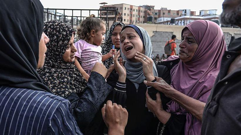SAfmRadio's tweet photo. [ON AIR] At least 104 Palestinians, including 46 children and 20 women, were killed in a series of Israeli airstrikes on Gaza on Tuesday night, according to the Hamas-run health ministry. @fakudet: @Afrasid_ Director on #TheMorningBrief with Thulasizwe Simelane #sabcnews https://t.co/OVDKccN28A