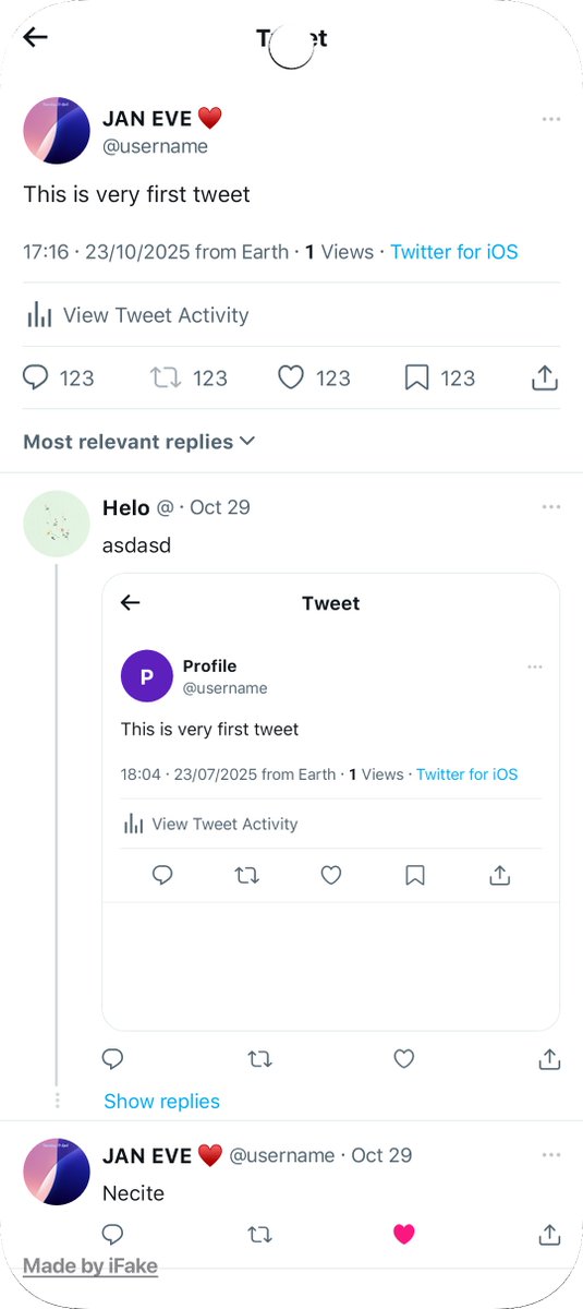 iFake Official tweet media