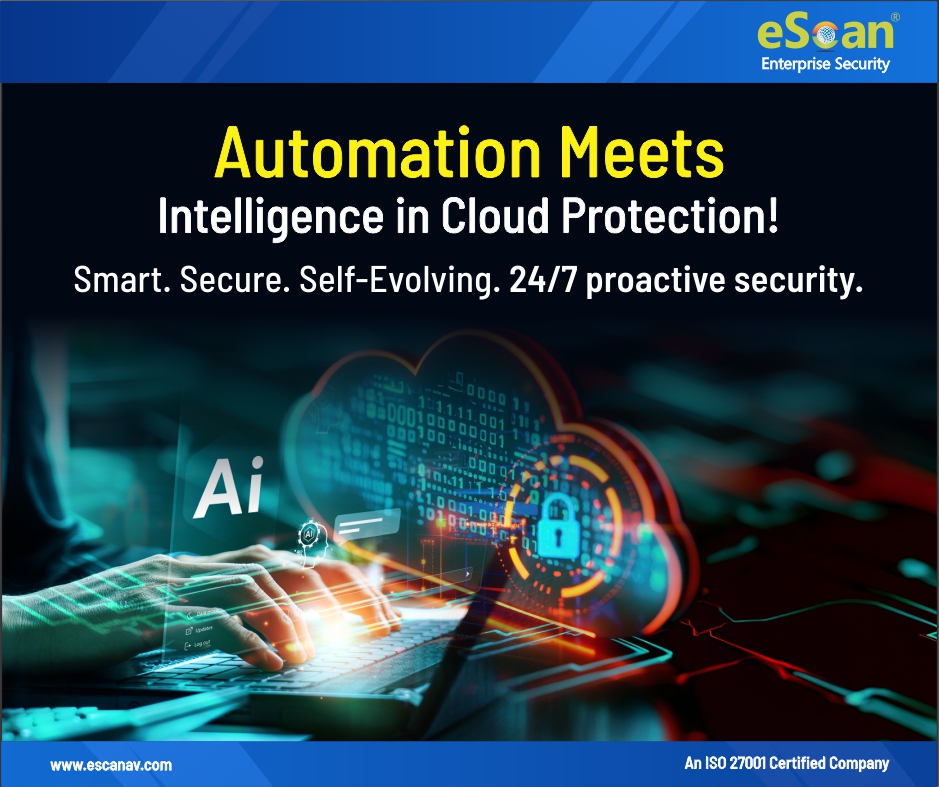 escan_tweet's tweet image. Automation Meets Intelligence in Cloud Protection!!

In today’s fast-moving digital world, cybersecurity demands more than just reaction — it requires foresight, precision, and adaptability. That’s where eScan steps in.
bit.ly/3vgw3Rn
#CyberSecurity #CloudProtection #AI