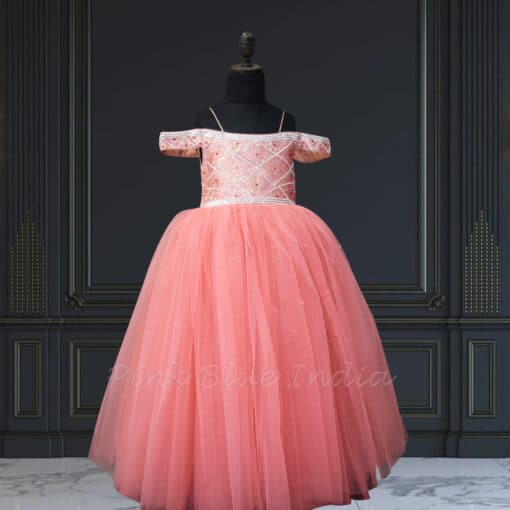 Princess Birthday off Shoulder Gown with Stone Work Buy Pinkblueindia  https://t.co/iuCshRuixj Make little girls' birthday magical with our  Off-shoulder gown with dazzling stone work for your little princess.  #Princessgown #Birthdaydress ...
