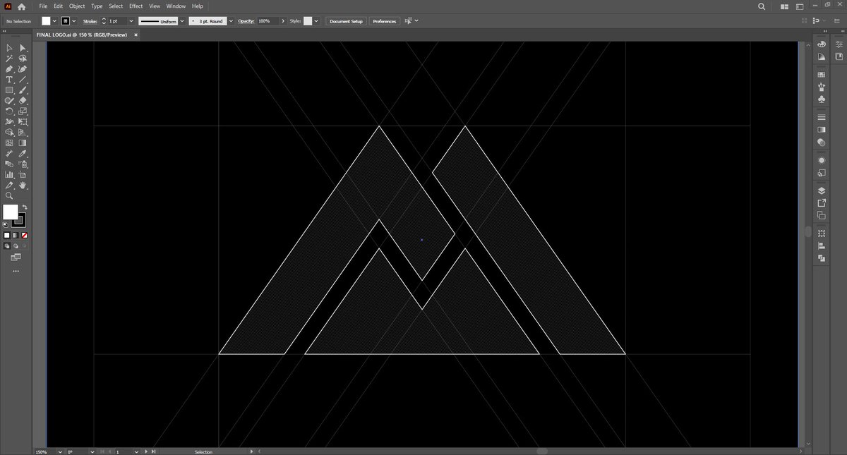 MM logo with grid
