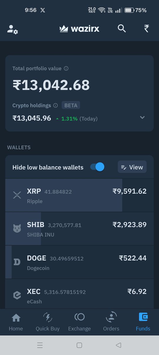 VachhetaVikas's tweet photo. Just check #WazirX #wazirXscams scams they are give 85% ..🤣🤣🤣
My xrp coin is 291 xrp but they giveyme only 41 ... How to calculate this https://t.co/WQUoUBxrSo